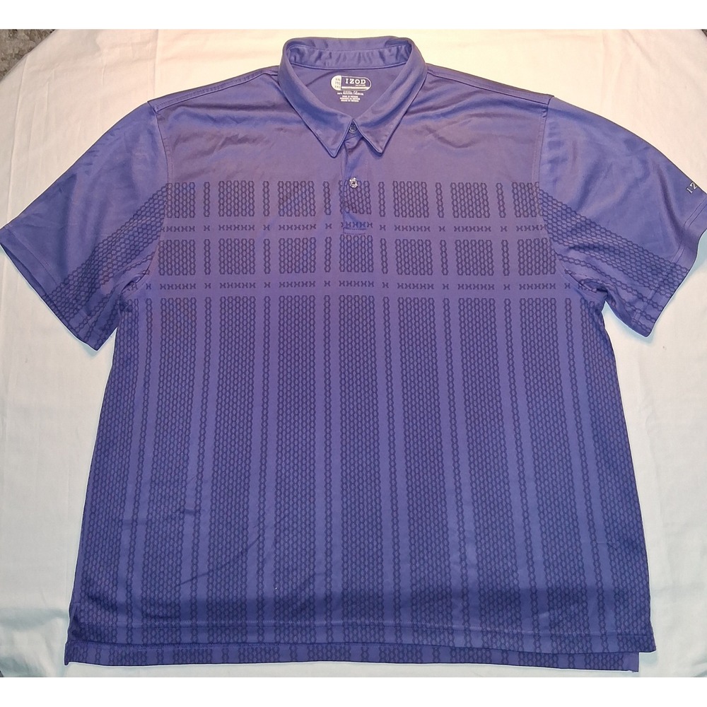 IZOD XFG XXL Purple Golf Polo Shirt Moisture Wicking Performance Top